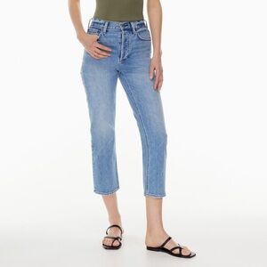 Denim Forum Arlo High Rise Straight 26L Blue Size 26 Aritzia #81618
